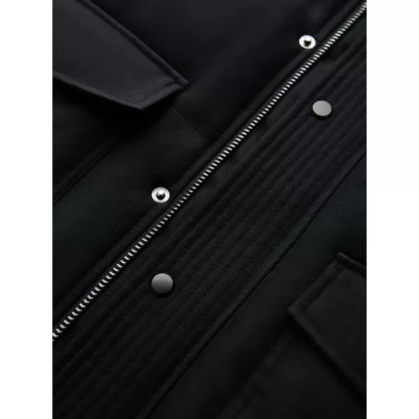  Мъжко зимно яке OMBRE OM-JALJ-0182 ЧЕРНО 
