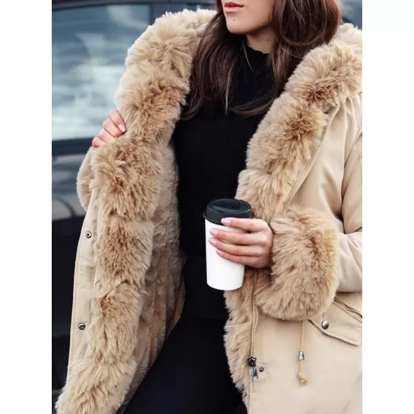  Палто DSTREET CHARMFUR TY4770 БЕЖОВО 