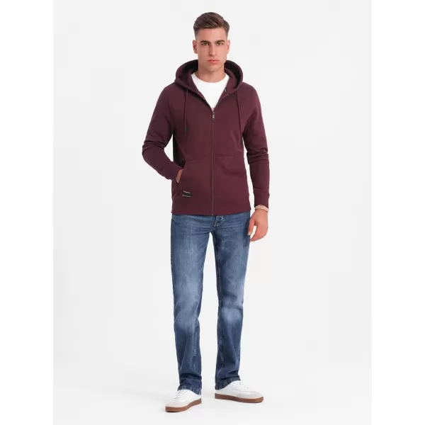  Мъжки суичър OMBRE OM-SSBZ-0160 MAROON 
