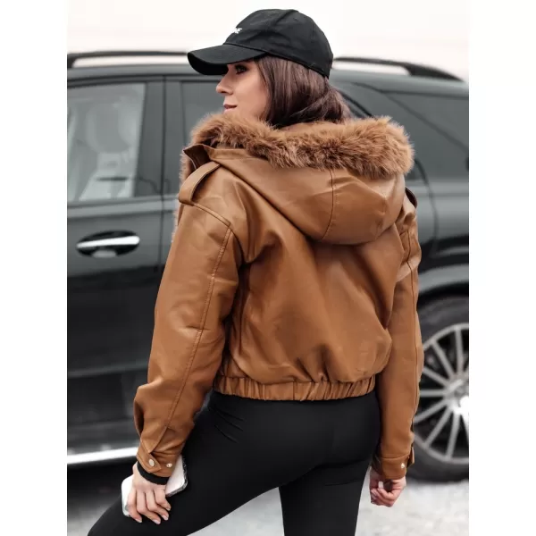  Дамско яке DSTREET SOFTREBEL TY4761 КАРАМЕЛ 
