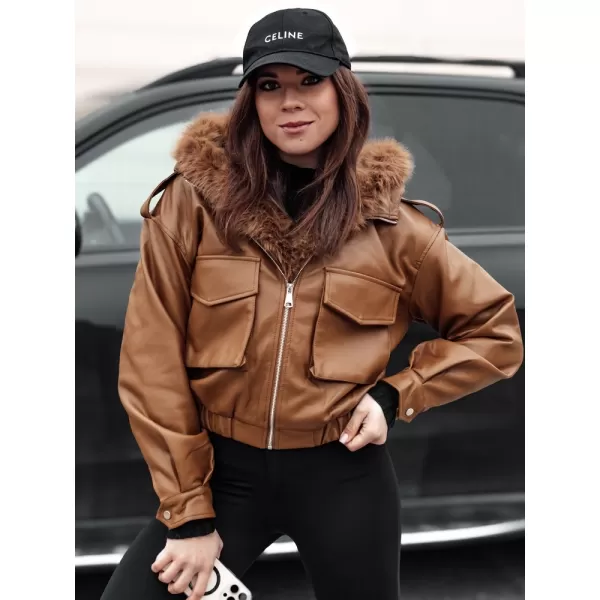  Дамско яке DSTREET SOFTREBEL TY4761 КАРАМЕЛ 