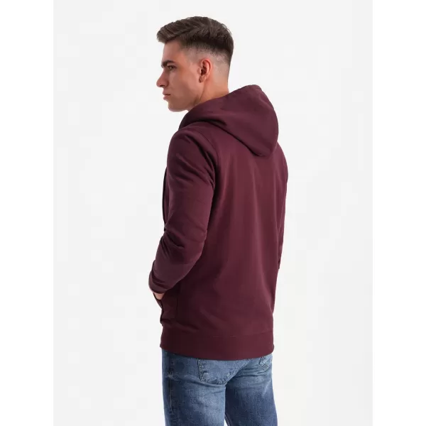  Мъжки суичър OMBRE OM-SSBZ-0160 MAROON 