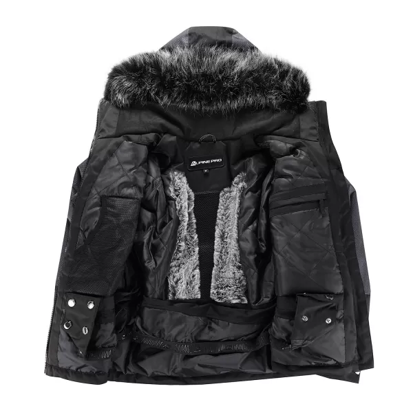  Дамско ски яке ALPINE PRO OLADA LJCB603 ЧЕРНО 