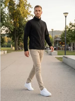Мъжки поларен суичър ALTISPORT NoPrint NP/ALM725 ЧЕРЕН