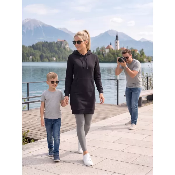  Дамски удължен суичър ALTISPORT NoPrint NP/ALW914 ЧЕРЕН 