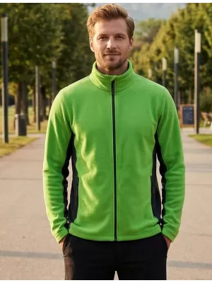 Мъжки суичър за руно ALTISPORT NoPrint NP/ALM725 APPLE GREEN