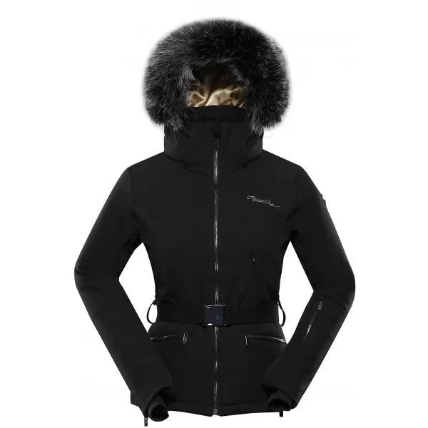  Женско ски яке за ски ALPINE PRO DOWELA LJCB612 ЧЕРНО 