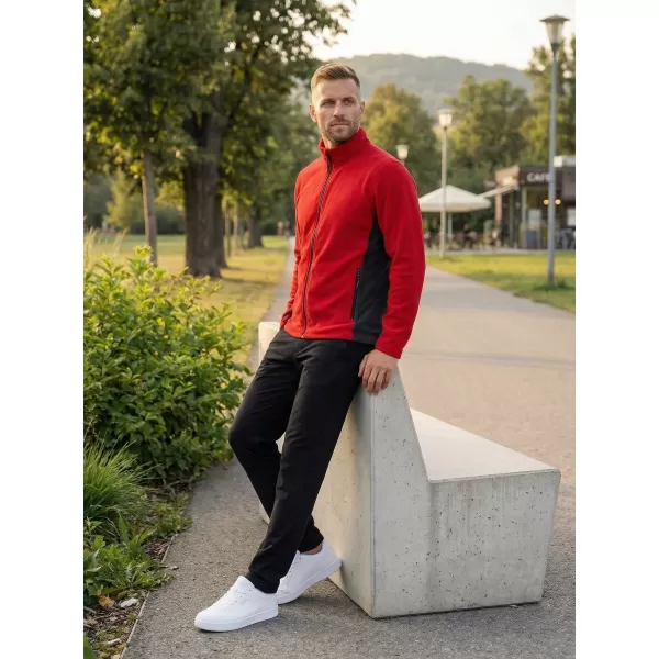  Мъжки суичър за руно ALTISPORT NoPrint NP/ALM725 ЧЕРВЕНО 