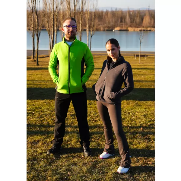  Мъжки суичър за руно ALTISPORT NoPrint NP/ALM725 APPLE GREEN 