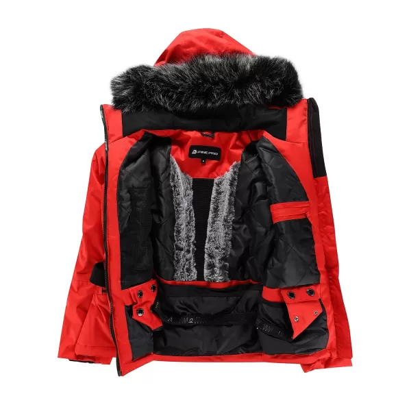  Дамско ски яке ALPINE PRO OLADA LJCB603 ОЛИМПИЙСКО ЧЕРВЕНО 