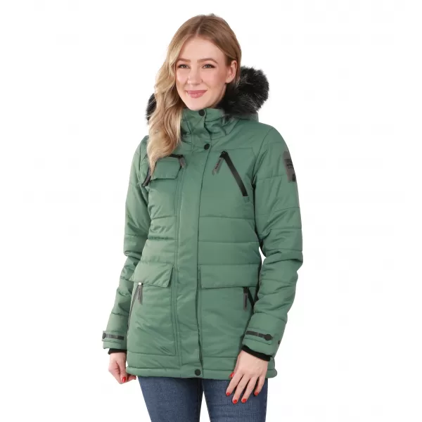 Дамско яке ALPINE PRO WERDA LJCD644 ЗЕЛЕНО 