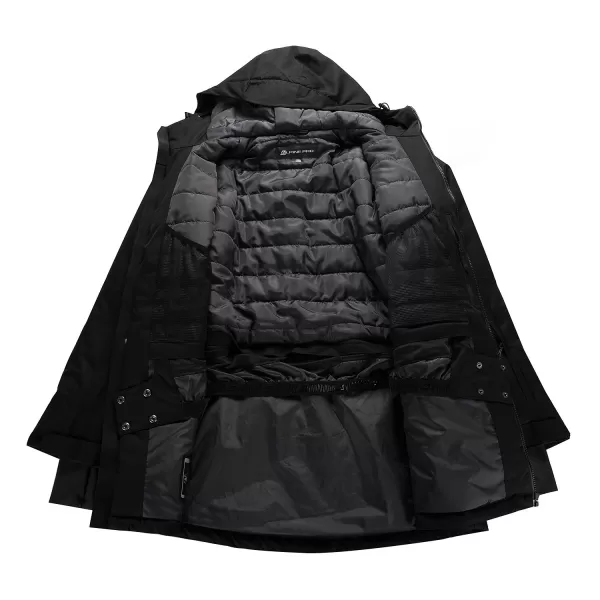  Мъжко ски яке ALPINE PRO GARG MJCD698 ЧЕРНО 