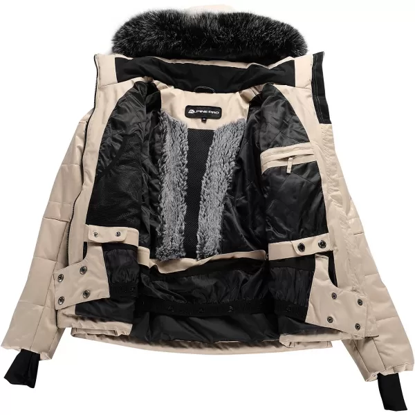  Дамско ски яке ALPINE PRO DAMA LJCD655 БЯЛ ПИПЕР 