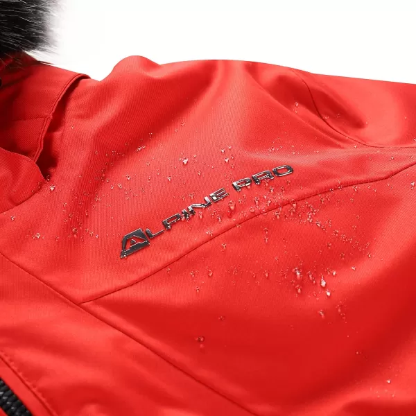  Дамско ски яке ALPINE PRO OLADA LJCB603 ОЛИМПИЙСКО ЧЕРВЕНО 