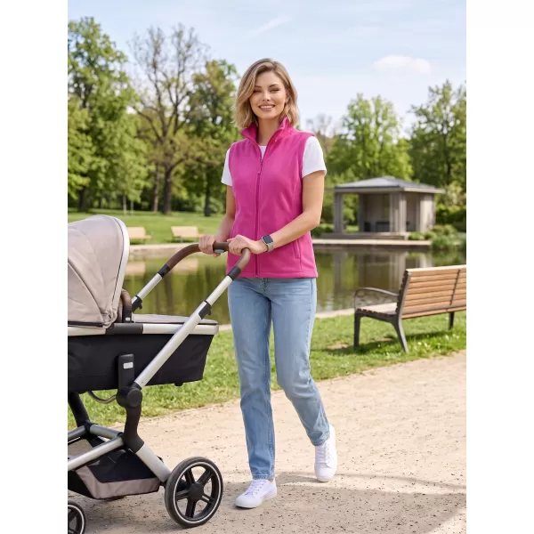  Унисекс жилетка от полар ALTISPORT NoPrint NP/ALU815 ЧЕРВЕНА ФУКСИЯ 