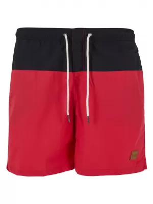 Къси панталони URBAN CLASSICS TB1026 ЧЕРНО/ЧЕРВЕНО