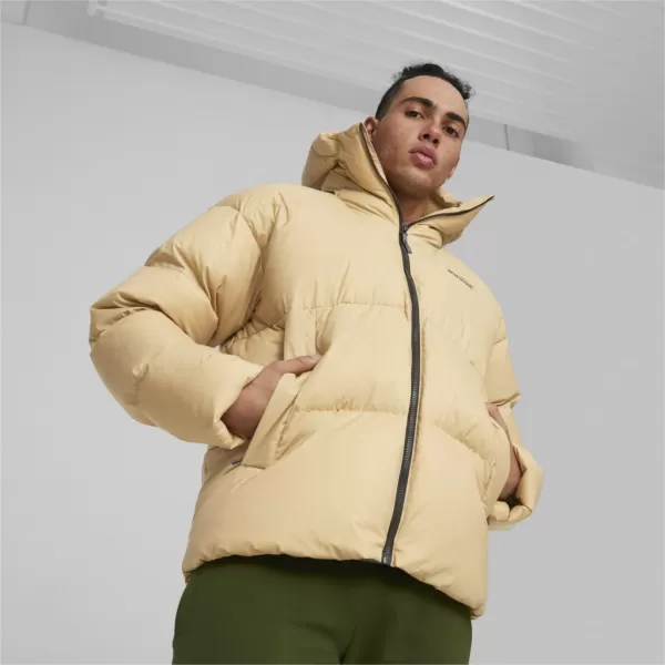  Мъжко яке PUMA HOODED ULTRA DOWN PUFFER JACKET БЕЖОВО 