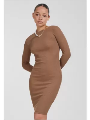 Рокля URBAN CLASSICS TB1340 ТЪМНО КАКИ