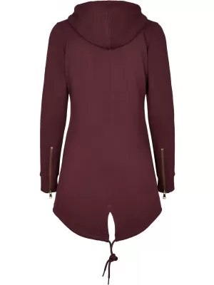 Дамска суитчър URBAN CLASSICS TB1075 ЧЕРВЕНО ВИНО
