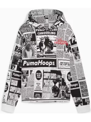 Мъжки суичър PUMA MEDIA DAY HOODIE ЧЕРЕН