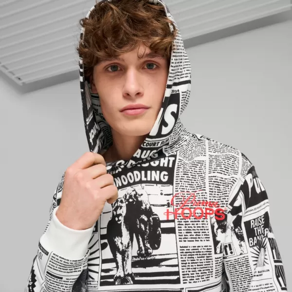  Мъжки суичър PUMA MEDIA DAY HOODIE ЧЕРЕН 