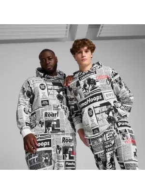 Мъжки суичър PUMA MEDIA DAY HOODIE ЧЕРЕН