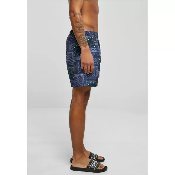  Къси панталони URBAN CLASSICS TB2679 ВМС BANDANA AOP 