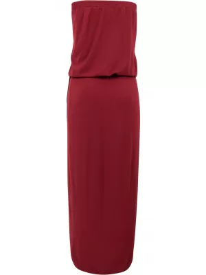 Рокля URBAN CLASSICS TB1508 БУРГУНДИЯ