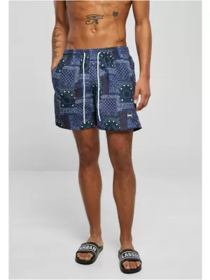 Къси панталони URBAN CLASSICS TB2679 ВМС BANDANA AOP