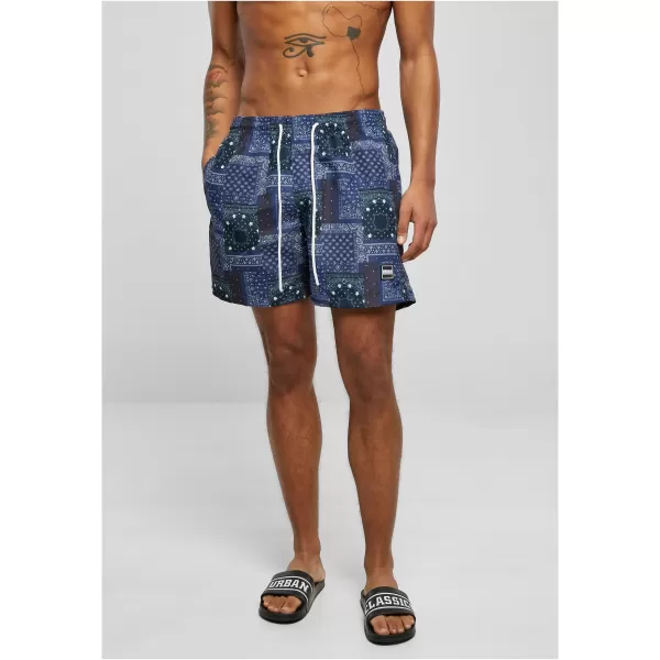  Къси панталони URBAN CLASSICS TB2679 ВМС BANDANA AOP 