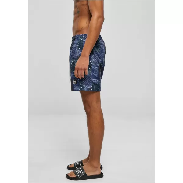  Къси панталони URBAN CLASSICS TB2679 ВМС BANDANA AOP 