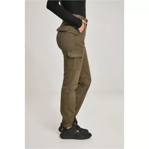  Дамски панталони URBAN CLASSICS TB3048 МАСЛИНА 