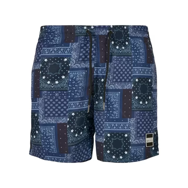 Къси панталони URBAN CLASSICS TB2679 ВМС BANDANA AOP 