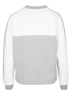 Дамска суитчър URBAN CLASSICS TB1842 СИВО/БЯЛО