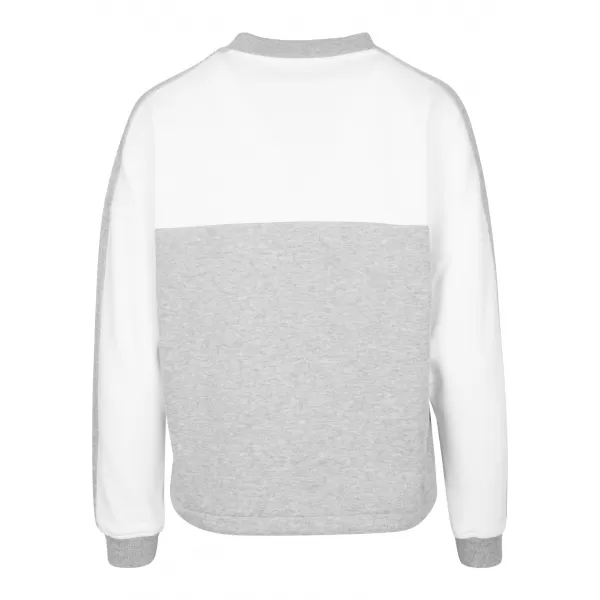  Дамска суитчър URBAN CLASSICS TB1842 СИВО/БЯЛО 