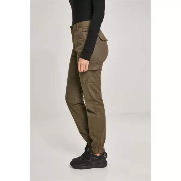  Дамски панталони URBAN CLASSICS TB3048 МАСЛИНА 