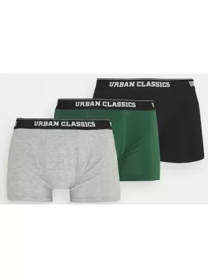 Боксьор URBAN CLASSICS TB3708 СИВО/ТЪМНО ЗЕЛЕНО/ЧЕРНО