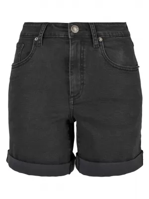 Дамски къси панталони URBAN CLASSICS TB4796 ЧЕРНО ИЗМИТО