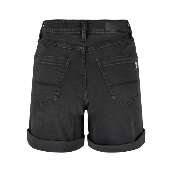  Дамски къси панталони URBAN CLASSICS TB4796 ЧЕРНО ИЗМИТО 