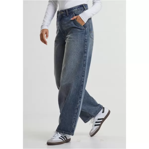  Дамски дънки URBAN CLASSICS TB7099 НОВИ ТЪМНО СИНИ ИЗПРАНИ 