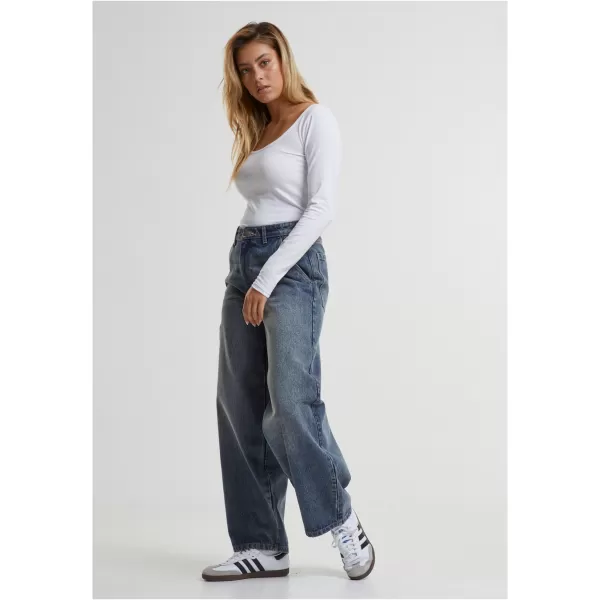  Дамски дънки URBAN CLASSICS TB7099 НОВИ ТЪМНО СИНИ ИЗПРАНИ 