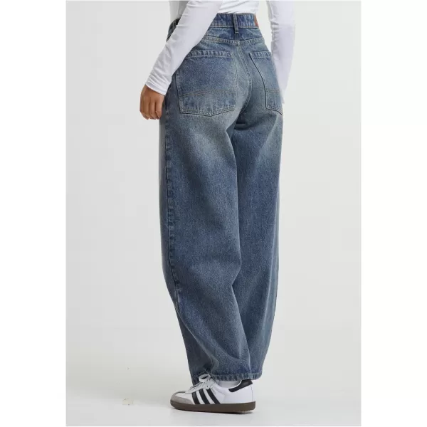  Дамски дънки URBAN CLASSICS TB7099 НОВИ ТЪМНО СИНИ ИЗПРАНИ 