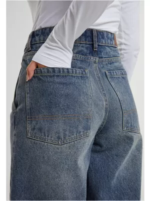 Дамски дънки URBAN CLASSICS TB7099 НОВИ ТЪМНО СИНИ ИЗПРАНИ
