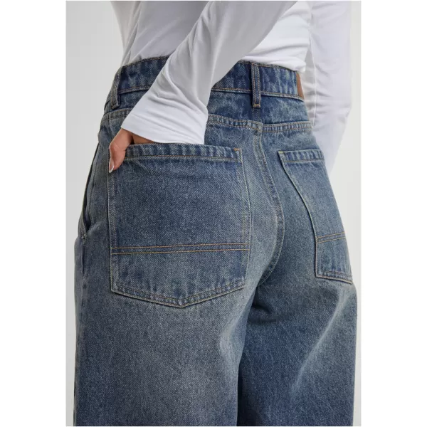  Дамски дънки URBAN CLASSICS TB7099 НОВИ ТЪМНО СИНИ ИЗПРАНИ 