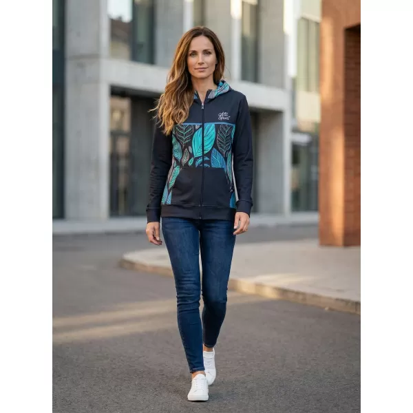  Премиум дамски суичър с цип ALTISPORT VOJ/ALW061MI02 СИНЬО 