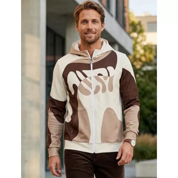  Мъжки суичър на Zip Premium ALTISPORT VOJ/ALM056MI02 БРАУН 