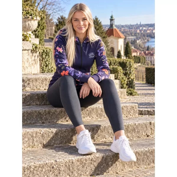  Женска суитчър на Zip Premium ALTISPORT VOJ/ALW063MI02 ТЪМНО ЛИЛАВО 