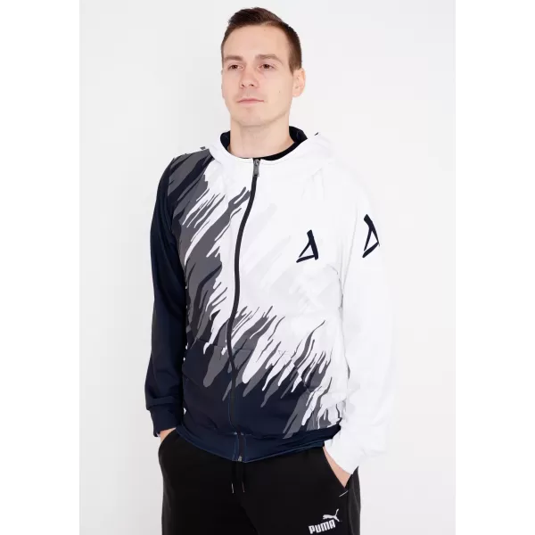  Мъжки суичър на Zip Premium ALTISPORT VOJ/ALM006MI02 ЧЕРНО И БЯЛО 