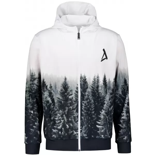  Мъжки суичър на Zip Premium ALTISPORT VOJ/ALM058MI02 БЯЛ -РЕЙС 