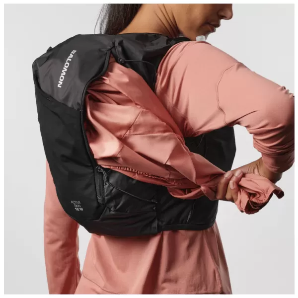  Дамска раница SALOMON ACTIVE SKIN 12 WOMEN SET LC2178600 ЧЕРЕН/МЕТАЛ 